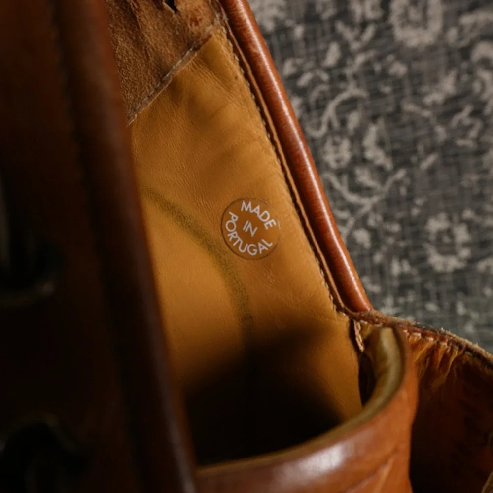 VTG Mephisto Mens 10 Leather‎ Boat Shoes Brown Lace Portugal Casual Deck Comfort